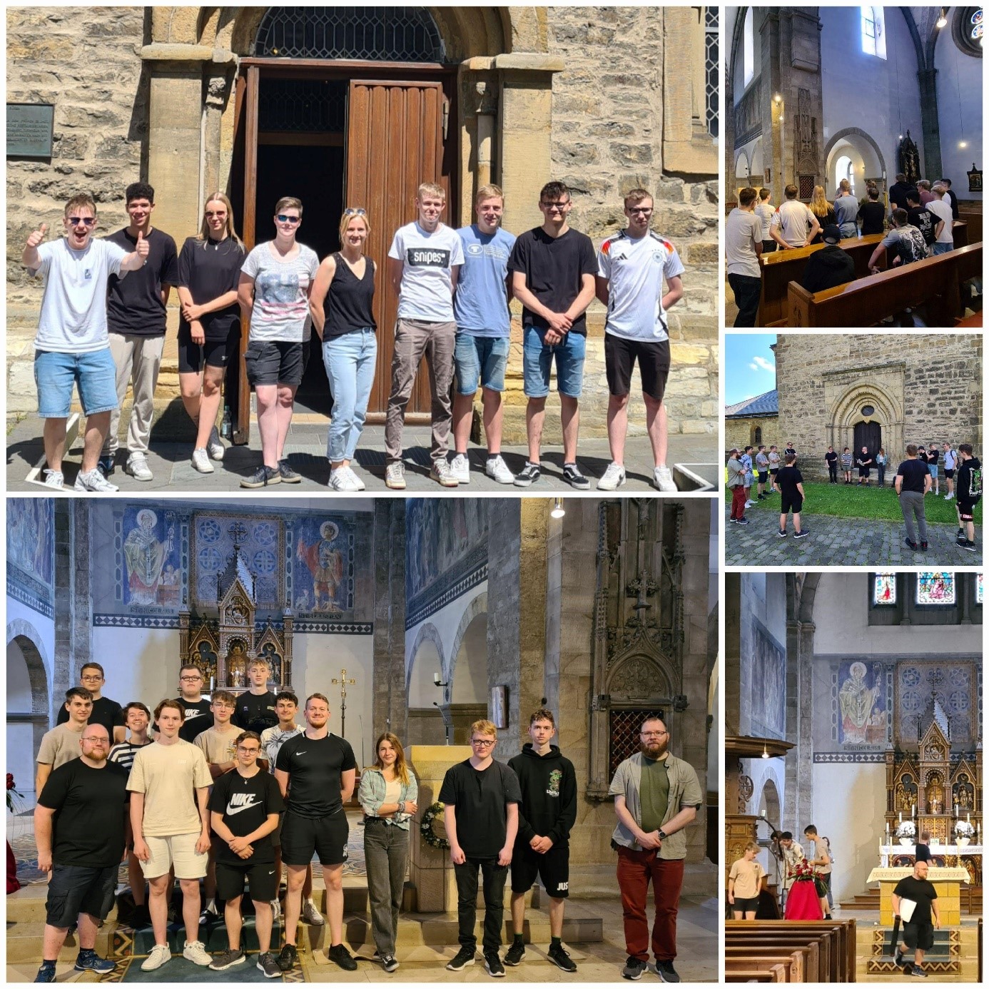 Mehr über den Artikel erfahren Exkursion der Tischler-Auszubildenden im 1. Ausbildungsjahr zur Nikolaikirche in Büren